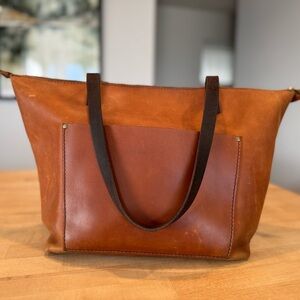 Portland Leather Brown Tote Bag